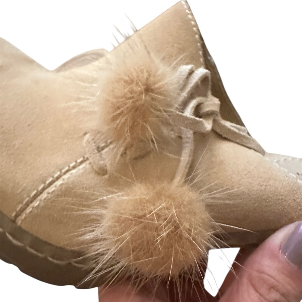 Vintage Y2K Ellemenno “Puffy” suede and rabbit fur platform mules - Picture 4 of 7